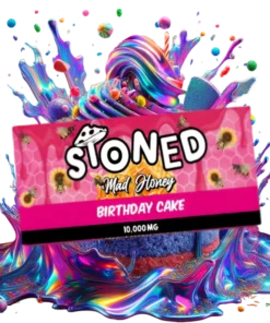 STONED MUSHROOM CHOCOLATE Mad Honey Birthday Cake Chocolate Bar